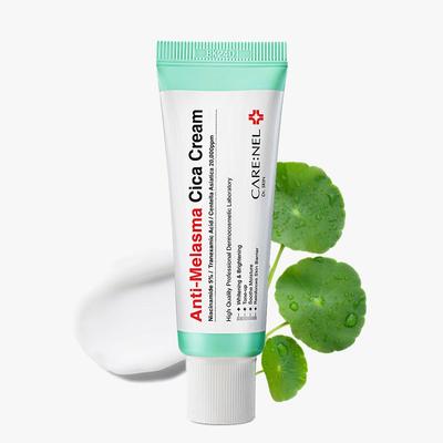 CARENEL CICA Krém Proti Melazme Niacínamid Centella Asiatica Rozjasňujúci Tónovací Upokojujúci Krém na Bariéru Vlhkosti