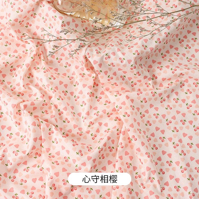 0.5m/2m Rural Style Pure Cotton Small Floral Printed Fabric for Sewing Dresses Decorative Cloth Handmade DIY Clothing Fabrics