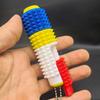 5-in-1 Spiked Roller Toy 3D Printed Spiky Pain Stim Keychain Pocket Mini Sensory Fidget Toy for Anxiety Stress Relief