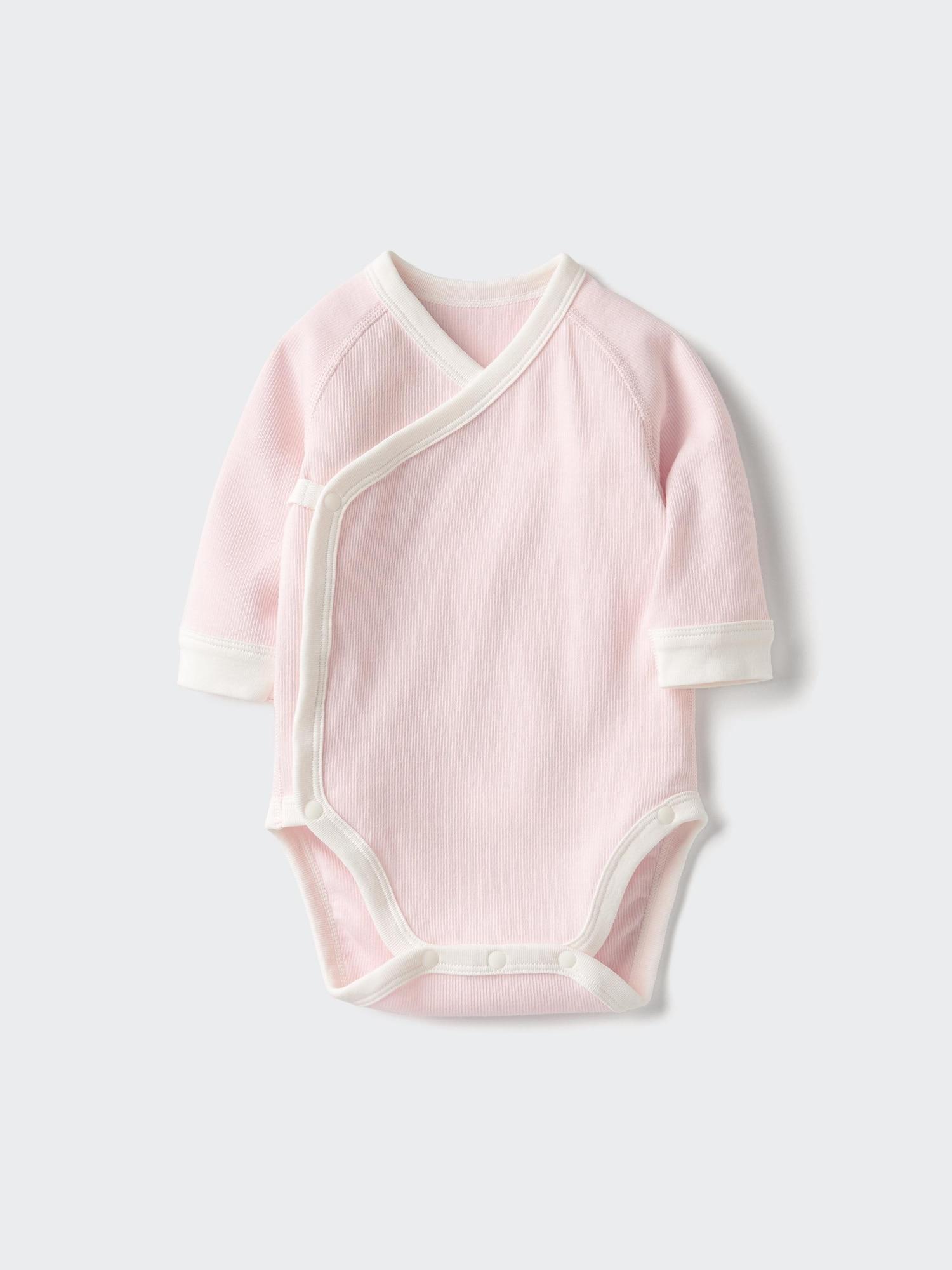 Uniqlo Япония Боди с передним открытием 11 PINK/60 (3 months)