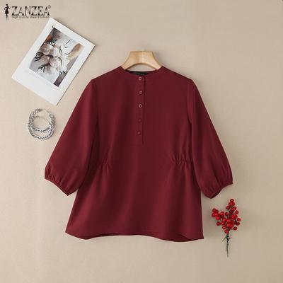 Γυναικεία Μπλούζα με Στρογγυλή Λαιμόκοψη και Μανίκι 3/4 σε Χωρητικότητα