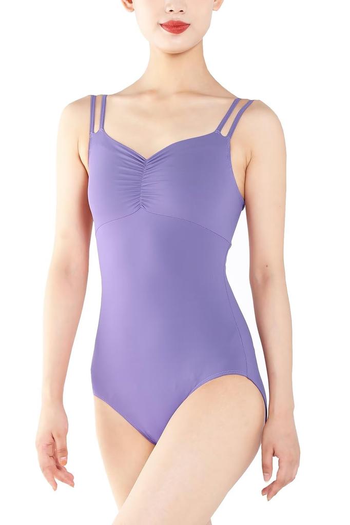 Spaghetti Strap Backless Camisole Ballet Leotard for Size 175 [s.lemon] V-neck Adults, Purple,