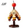 Kitchen Accessories Gift Bamboo Trivets with Storage Rack Heat Resistant Hot Table Protector Pads Decorative Wooden Coaster for Dining Countertop