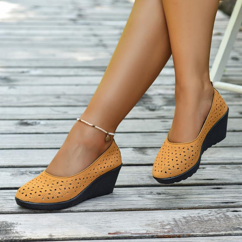 

Fashion 2025 Hot Sale Ladies Shoes Shallow Women s High Heels Fashion Hollow Out Casual New Round Toe Plus Size Best Seller Heels Women 36