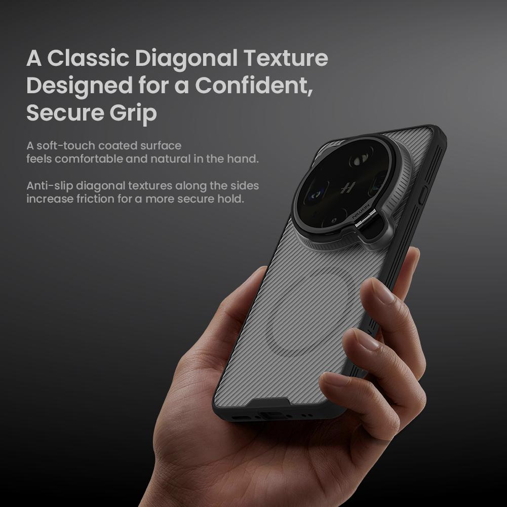 Custodia per Telefono OPPO Find X9 Ultra Nillkin CamShield Prop Magnetica Versione Trasparente Guscio Rigido in PC+TPU Cover Posteriore Antiurto
