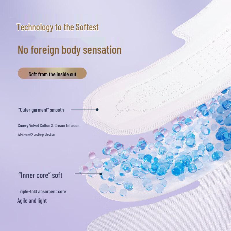 SPACE 7 Tianshan Velvet Cotton Ultra-thin Mini Sanitary Napkins