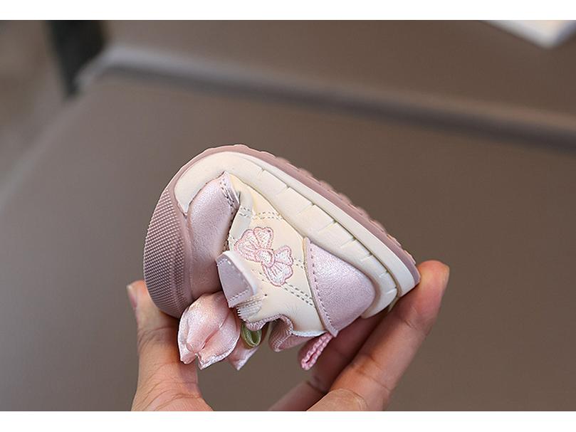 2025 Autumn Tulip Girls' Non-slip Soft Sole Canvas Shoes - Versatile & Fashionable Children's Walking Footwear