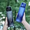 Portable Convenience Large Capacity Cherry Blossom Water Bottle  with Secure Lid & Carrying Rope, High-Quality PC Material