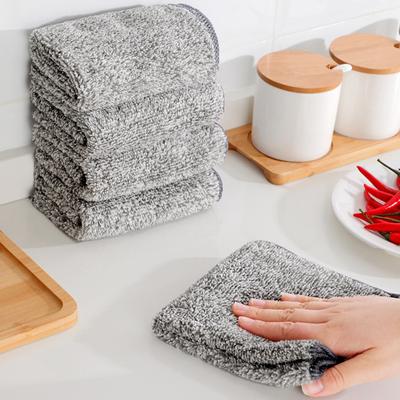 1/5/10Pcs Microfiber Kitchen Towel Set Bamboo Fier Towels for Kitchen Napkin Soft Dish Cloth Absorbent Cleaning Cloth Rags
