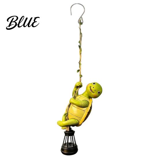Novelty Yard Art for Trees Climbing Animal Solar Light Resin Statue with Lantern Unique Decor Garden Lovers Hanging Light Outdoor Tree Decoration