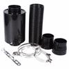 1 Set Universal Car 3 Inch Carbon Fibre Cold Air Filter Feed Enclosed Intake Induction Pipe Hose Kit