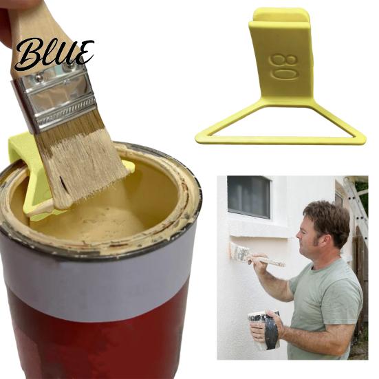 Paint Brush Organizer Storage Rack Secure Hold Clamps to Can Drip Catcher Clip Rim Prevents Waste Cleaning Tool Painting Accessory Painter Holder