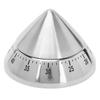 Pointed Mechanical Timer Clear Scale Stainless Steel Cooking Mechanical Reminder for Kitchen Sauna