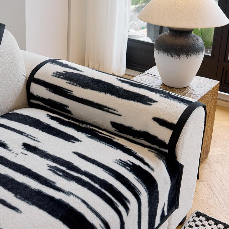 Thicken Rabbit Plush Sofa Covers Luxury Non-slip Soft Couch Cushion Slipcovers High Quality Universal Sofa Towel for Living Room