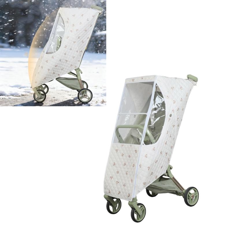 Individuelle Kinderwagen-Wetterhülle Atmungsaktives Design Einfache Anbringung Kinderwagen-Hülle Leicht zu tragen Kinderwagen Regenschutz
