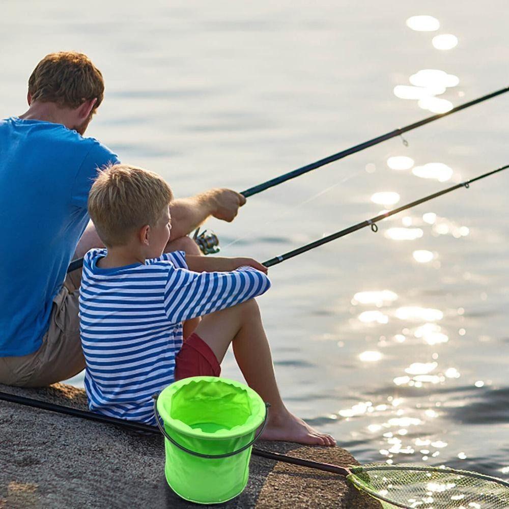 High Quality Outdoor Portable Kids Beach Toy Buckets Folding Water Bucket