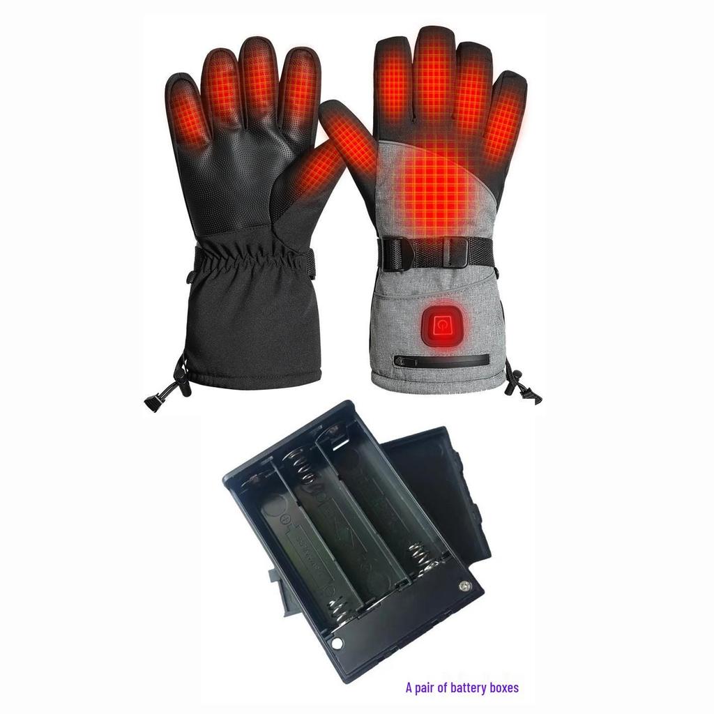 Smart Electric Heated Gloves with Large Battery for Winter Cycling and Skiing - Full Back and Finger Heating