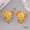Vintage Baroque Pearl Stud Earrings: Retro Oil Painting & New Chinese Style Women's Jewelry