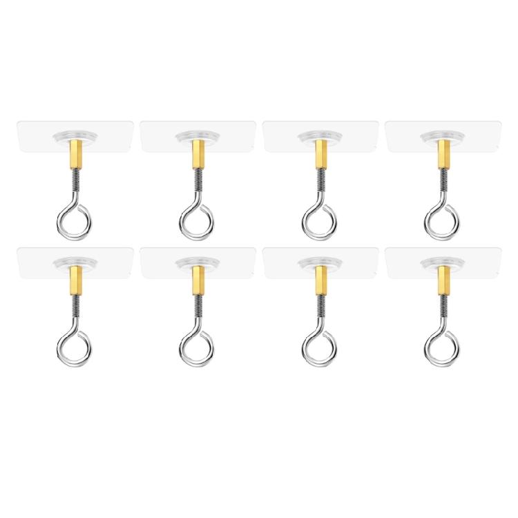 Plant Hanger Removable Strong Adhesive Ceiling Hooks Multipurpose Hanging Solution For Curtains Lights Decoration