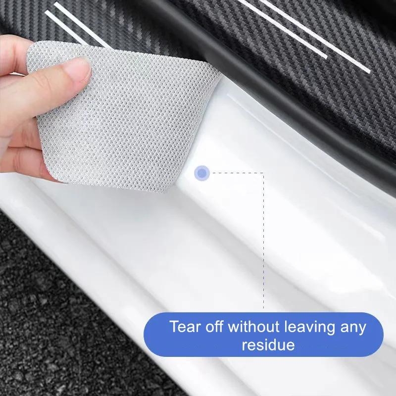 2025 Hot Car Door Sill Protector Plate Threshold Anti-Scratch Bumper Stickers for Volkswagen Golf R Rline Tiguan Polo GTI CC Pas