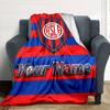 Name Custom San Lorenzo Art Print Flannel Blanket High Quality Warm Comfortable Cover for All Seasons Perfect for Gifts Home Decor