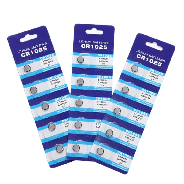 5pcs CR1025 Button Cell Battery Reliable Power Solution for Electronic Devices