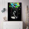 Banksy Art Kinderballon-Leinwandgemälde, fliegender Ballon, Poster und Drucke, Heim- und Raumdekoration, Wandkunst, Hanigng