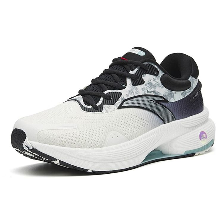 Anta C100 Fortgeschrittenes Training Stoßdämpfung Rutschfest Abriebfest Low-Top Laufschuhe Herren Sneakers Weiß Schwarz 112245586-4