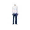 Calvin Klein Jeans Logo Straight Cut Long Sleeve T-Shirt Women Tops Bright-White J225484-YAF