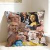Cozy N-Nicolas Cage Headshot Pillow Cover  Comfy Cushion Cover Funny Pillow Case For Sofa Couch Bed Living Room