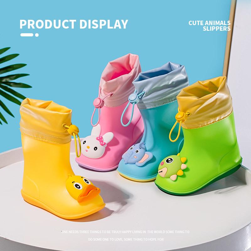 New Girl Rainboots Classic Waterproof Children Shoes Kids Rain Boots PVC Rubber Boots Kids Baby Water Shoes Boy Rain Boots Kids