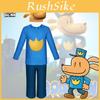 Kostium Cosplay Dog Man na Halloween dla Dzieci Unisex Tkanina Poliestrowa z Zabawnym Wzorem