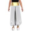 Boys Arabian Prince Costume High Waist Loose Harem Pants Casual Baggy Dance Pants Halloween Outfit
