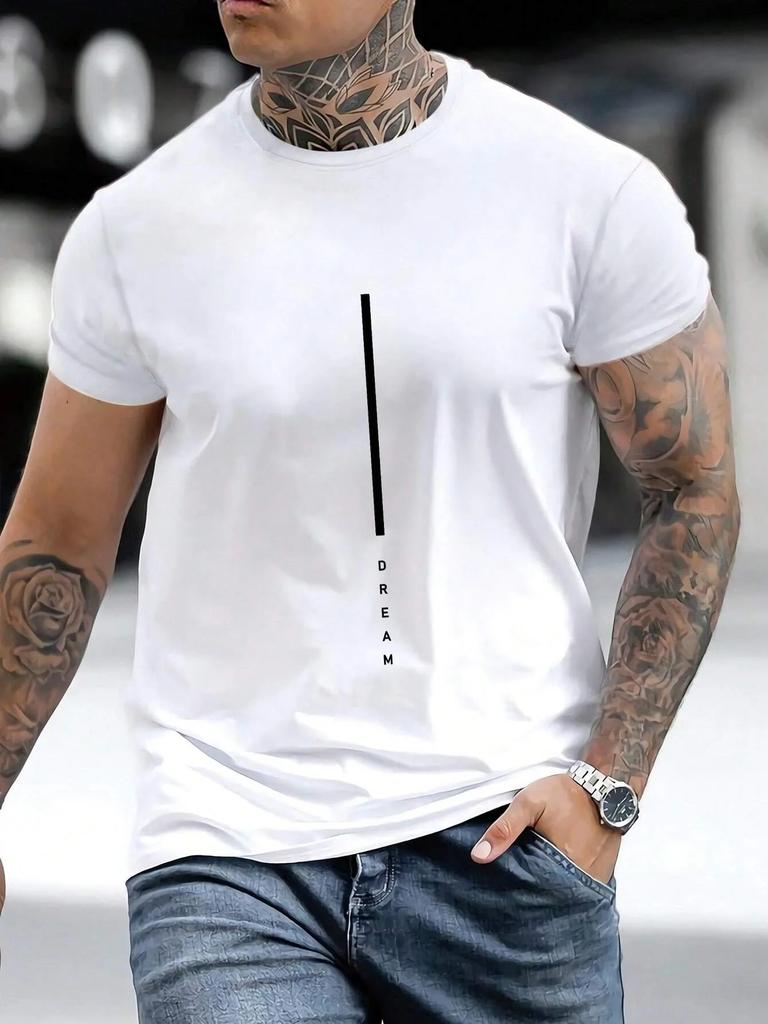Seagull men's T-shirt, big fancy badge, top casino with short sleeves, new classic street clothesT-shirt.