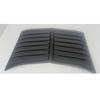2PCS Side Air Vent Bonnet Hood Cover Trim For Ford Ranger 2012-2022 ABS Plastic
