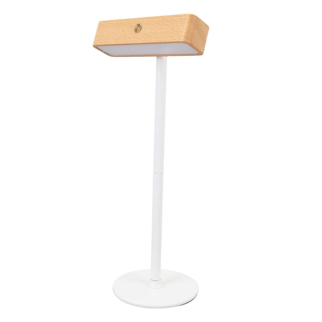 360 Degree Rotation Wall Sconce Rechargeable Warm Light 3000K Dimmable Touch Control Magnetic Wood