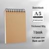 Coil-Bound Hardcover Sketchbook – Multiple Sizes: A3, A4, A5, 4K, 8K, 16K, 32K for Art and Drawing