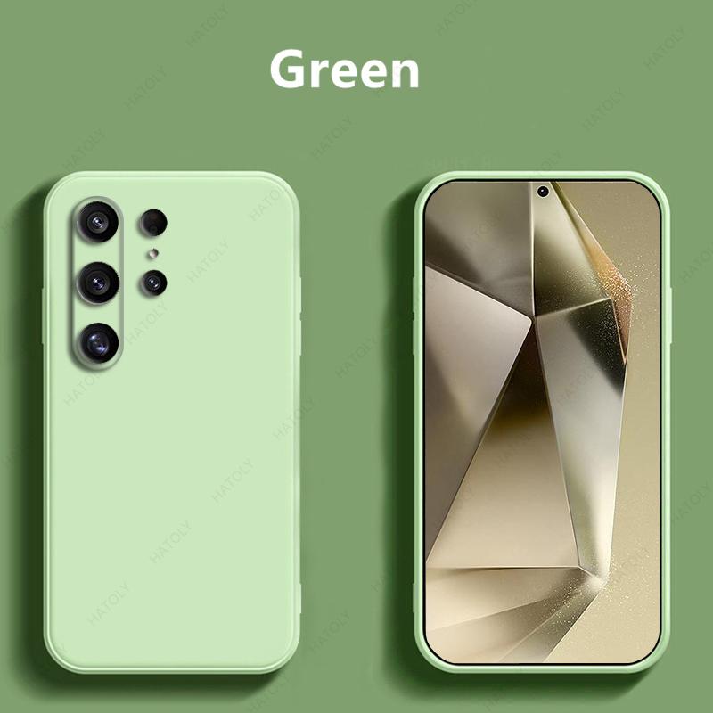 Für Samsung Galaxy S25 Ultra Hülle Abdeckung Für Samsung S25 Flüssig-Haut Silikon Bumper Handy Funda Para Rückseite