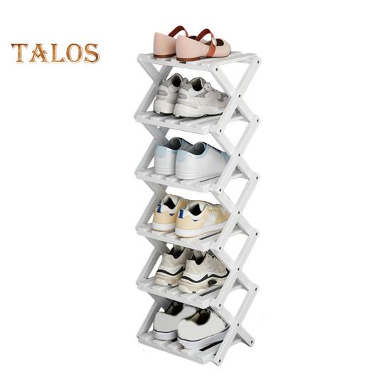 

Складная полка для хранения обуви из бамбука, прочная, несущая, переносная, отдельно стоящая полка для обуви в прихожей 6 Layers белый