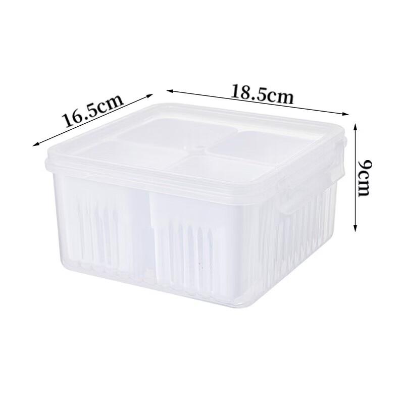 WEZHO Kitchen Divided Food Prep Container Set