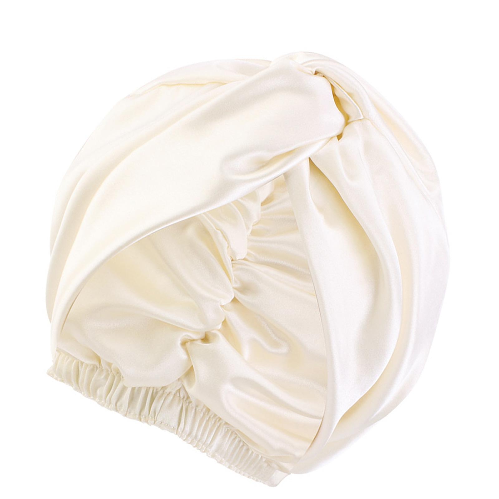 

Шелковистая шапочка для сна с перекрещенным дизайном, двухслойный ночной чепчик для женщин и мужчин, мягкий, теплый, влагоотводящий, для защиты волос, 5 цветов бежевый