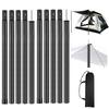 Telescopic Tent Poles Set of 2 Universal Adjustable Aluminium Camping Awning Poles Sun Sail Shelter Rods Tarp Tent Accessories