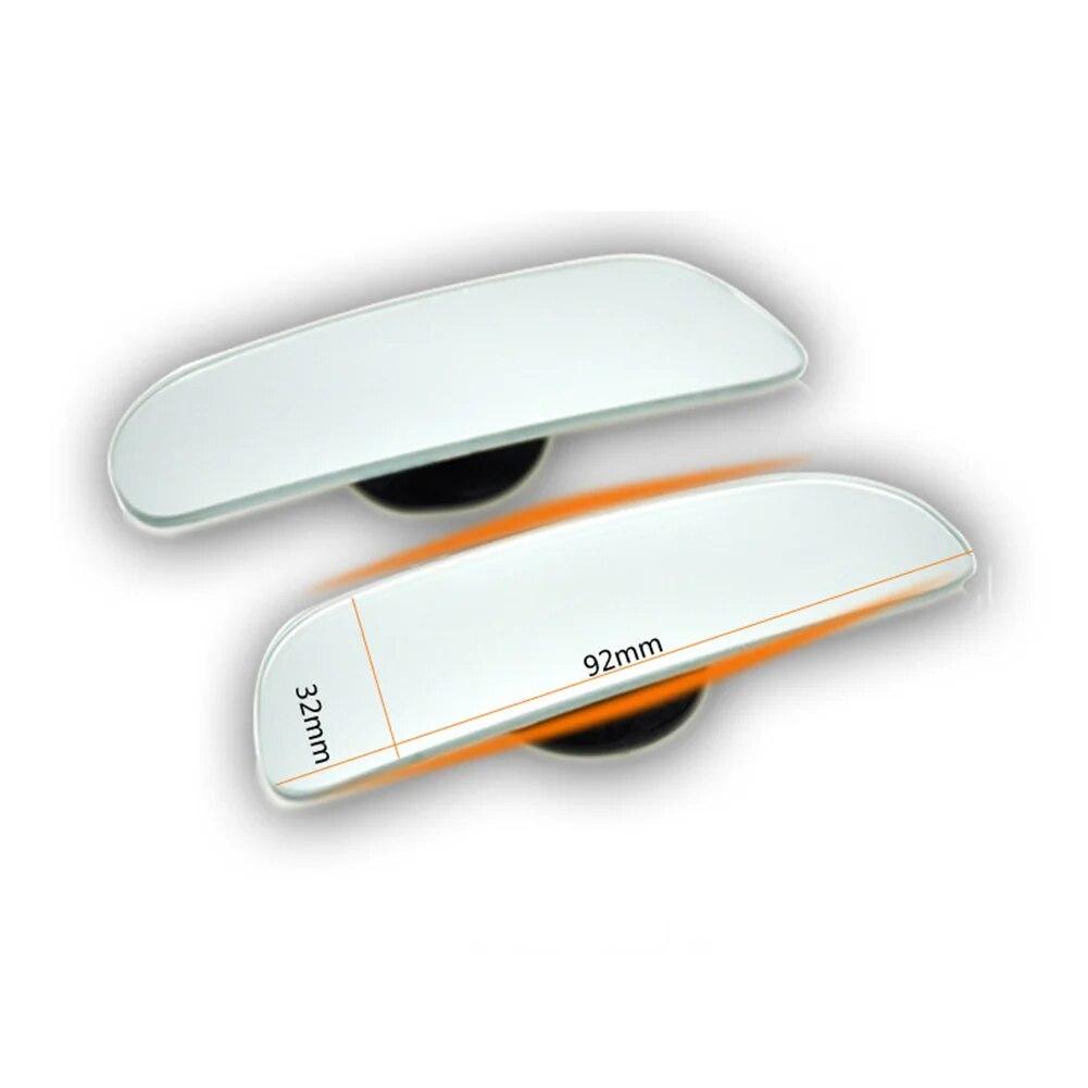 2Pcs Universal Car Blind Spot Mirror Frameless 360 Degree Wide Angle Telescopic Inspection Parking Mirror Car Accessories