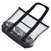 Transparent Beach Bag Waterproof PVC Clear Tote Bag with Zipper Closure for Pool Camping Picnic Gym