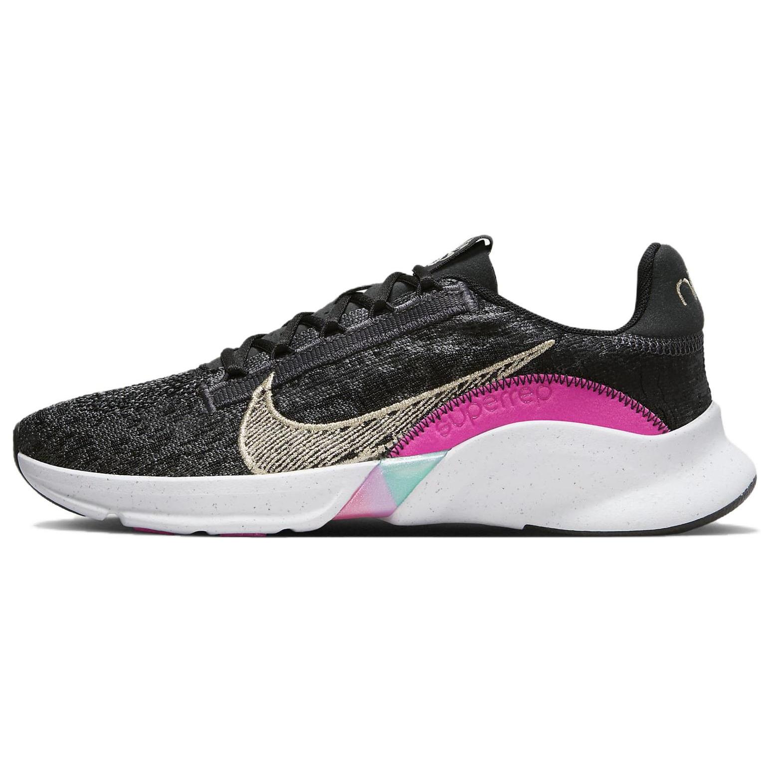 (WMNS) Nike SuperRep Go 3 Flyknit Next Nature Premium Black Fireberry Gold Women s FB7156-001 EU 39