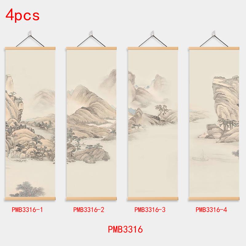 Traditionelle chinesische Landschaftsmalerei, klassische Kunst, Wandbild, Poster, Leinwand