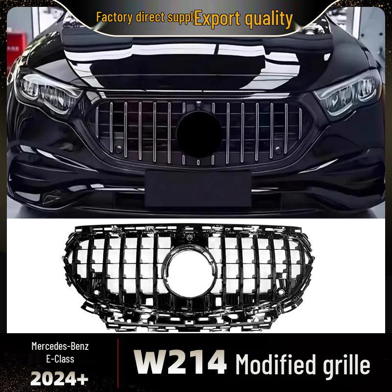 2024+ Mercedes E-Class W214 GT Vertical Bar Modified Front Grille ABS