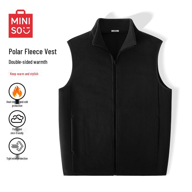 MINISO Мужской зимний термофлисовый жилет 2XL