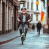iScooter I12 12-inch Electric Scooter - 35km Range, 500W Motor, Dual Suspension System, Foldable + Seat, Convenient for commuting,Green