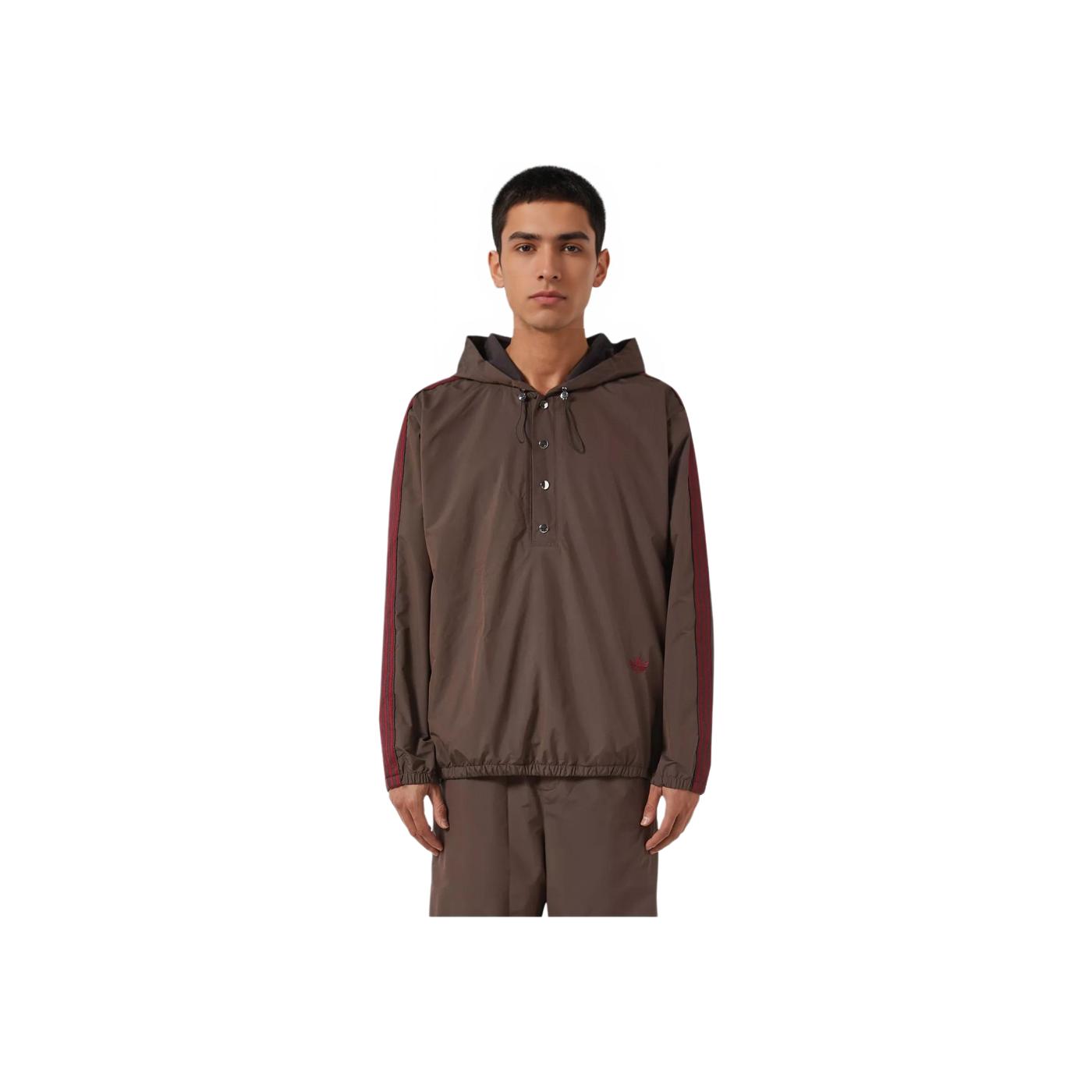 

adidas x Wales Bonner нейлоновый анорак ночной коричневый мужская верхняя одежда JJ2929 M